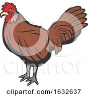 Poster, Art Print Of Retro Rooster