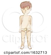 Kid Boy War Victim Under Pants Illustration by BNP Design Studio