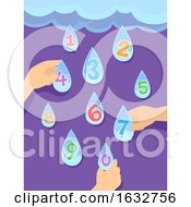 Hands Kids Preschool Rain Weather Numbers