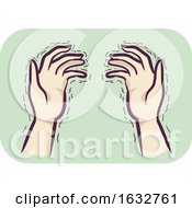 Poster, Art Print Of Hands Symptom Tremors Illustration