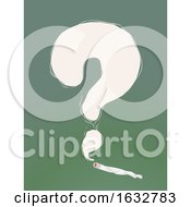 Poster, Art Print Of Question Mark Weed Smoke Illustration