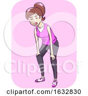 Girl Exercise Intolerance Illustration