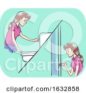 Poster, Art Print Of Girl Frequent Urination Illustration