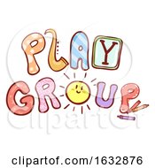 Poster, Art Print Of Play Group Lettering Illustration
