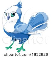 Poster, Art Print Of Cute Blue And White Bird