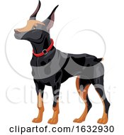 Poster, Art Print Of Doberman Pinscher Dog