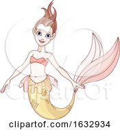Happy Mermaid Girl by Pushkin