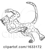 Poster, Art Print Of Cheetah Falling Down Cartoon
