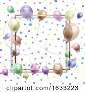 Poster, Art Print Of Birthday Background With Balloons
