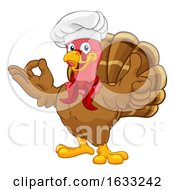 Turkey Chef Thanksgiving Or Christmas Cartoon