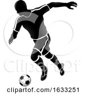 Poster, Art Print Of Soccer Football Player Sports Silhouette