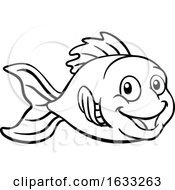Poster, Art Print Of Goldfish Or Gold Fish Cartoon Character