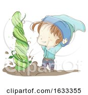 Poster, Art Print Of Kid Boy Gnome Plant Grow Illustration