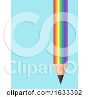 Poster, Art Print Of Creative Writing Rainbow Pencil Illustration