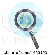 Poster, Art Print Of Icon Magnifying Glass Www Search Illustration