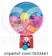 Poster, Art Print Of Candy Machine Planets Illustration