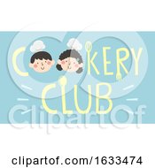 Poster, Art Print Of Kids Cookery Club Lettering Illustration