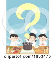 Poster, Art Print Of Kids Cook Question Mark Illustration