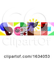 Poster, Art Print Of Sale Banner Template Design With Multicolored Letters And Contemporary Design Elements
