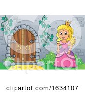 Poster, Art Print Of Princess By A Castle Door