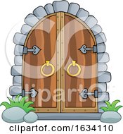 Poster, Art Print Of Arched Castle Doors