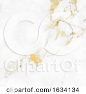 Poster, Art Print Of Marble Texture With Gold Highlights