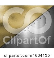 Poster, Art Print Of Gold And Silver Metallic Texture Background