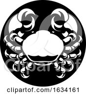 Cancer Crab Zodiac Horoscope Sign by AtStockIllustration