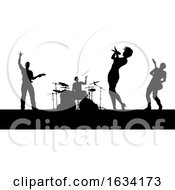 Poster, Art Print Of Music Band Concert Silhouettes
