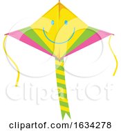 Poster, Art Print Of Colorful Smiley Face Kite