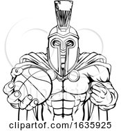 Spartan Trojan Basketball Sports Mascot