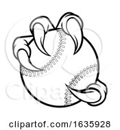 Poster, Art Print Of Eagle Bird Monster Claw Holding Baseball Ball