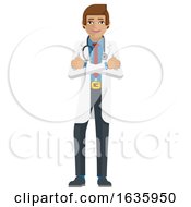 Poster, Art Print Of Young Medical Doctor Cartoon Mascot