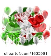 Poster, Art Print Of Cinco De Mayo Mexican Holiday Balloons Background