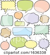 Poster, Art Print Of Colorful Speech Bubbles Or Balloons