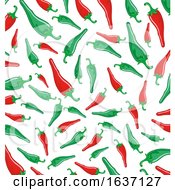 Poster, Art Print Of Jalapeno And Chili Pepper Pattern