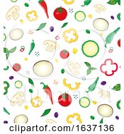 Poster, Art Print Of Pizza Topping Pattern