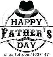 Black And White Happy Fathers Day Design