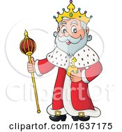 Poster, Art Print Of King Holding A Scepter