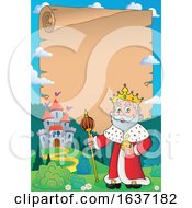 Poster, Art Print Of King Standing Near A Castle