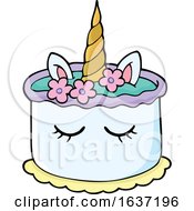 Poster, Art Print Of Unicorn Birthday Cake
