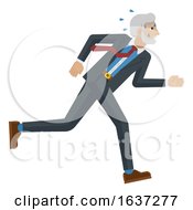 Business Man Stress Pressure Tired Running Concept by AtStockIllustration