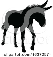 Poster, Art Print Of Donkey Animal Silhouette