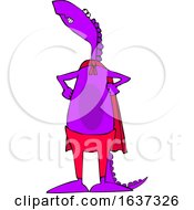 Cartoon Dinosaur Super Hero by djart