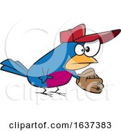 Poster, Art Print Of Cartoon Baseball Bird