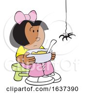Poster, Art Print Of Black Little Miss Muffet And Spider