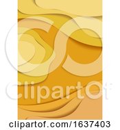 Poster, Art Print Of Abstract Yellow And Orange Flyer Background