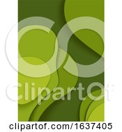 Abstract Green Flyer Background