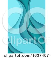 Poster, Art Print Of Abstract Blue Flyer Background