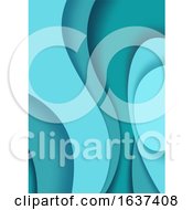 Poster, Art Print Of Abstract Blue Flyer Background